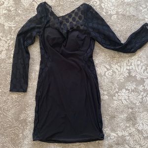 Sexy, unique black dress!